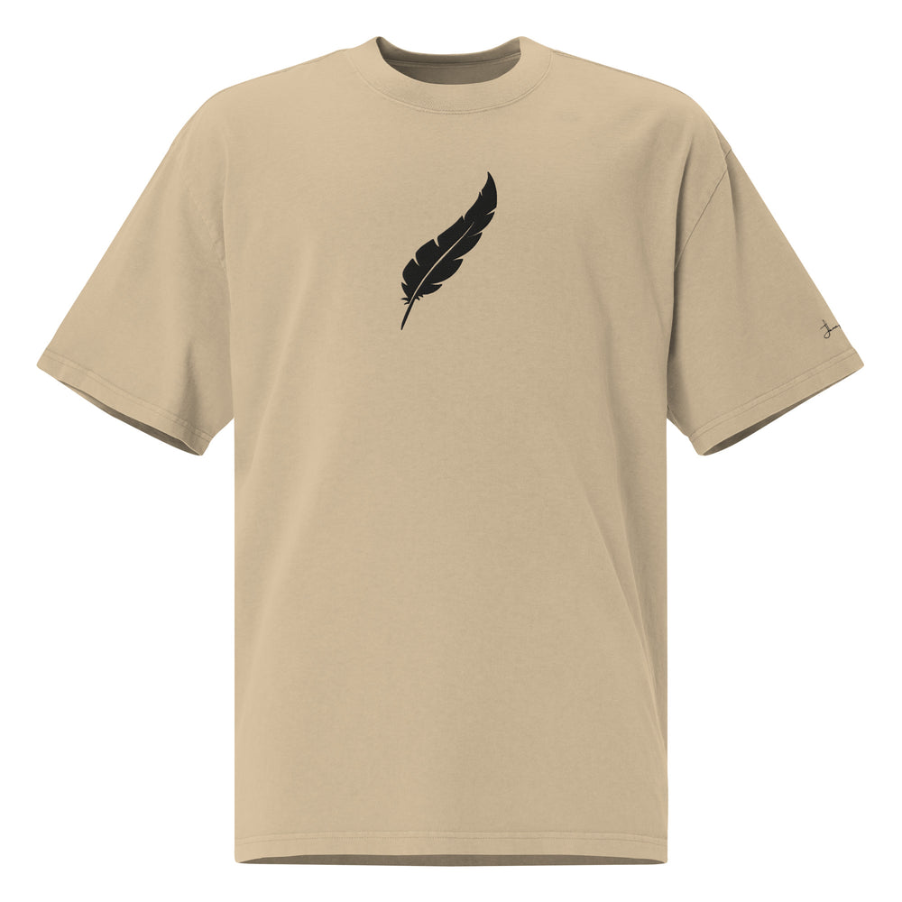 
                  
                    Women's Feather Oversized Faded T-shirt
                  
                