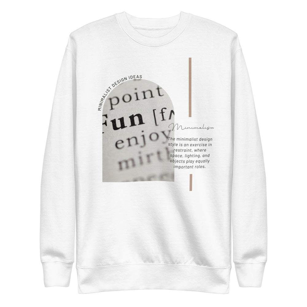 Women's Minimalist Premium Sweatshirt